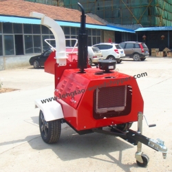farm tractor mounted 40hp diesel engine wood chipper
