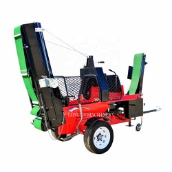 15ton hydraulic log splitter firewood processor with log lifter