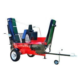 Professional 20Ton hydraulic infeed Wood Processor Firewood Processor with CE